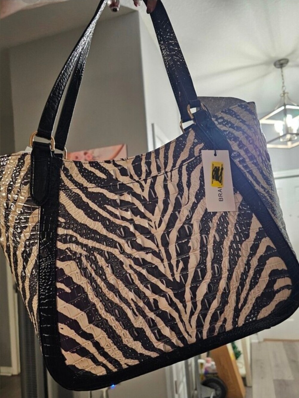 NWT Brahmin Aliza Tote & Ady Wallet Everlasting Encore Zebra Animal Print Set - Picture 13 of 13